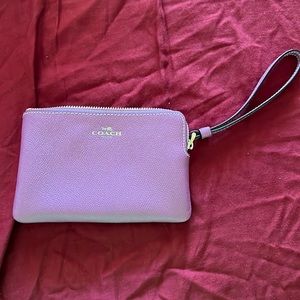 Light purple coach wristlet